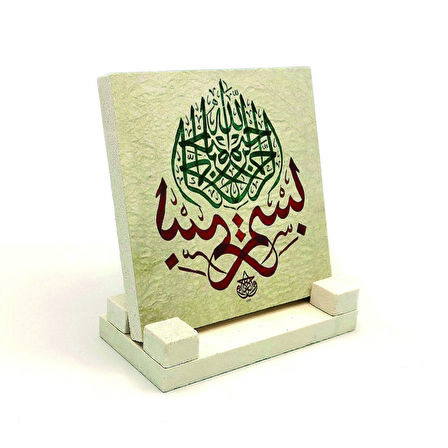 BesmeleYazılı Doğaltaş Masaüstlük