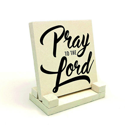 “Rabbine dua et”Baskılı Doğaltaş Masaüstlük