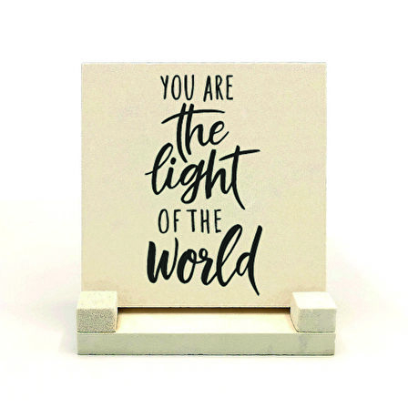 Matta 5:14 AyetiBaskılı Doğaltaş Masaüstlük