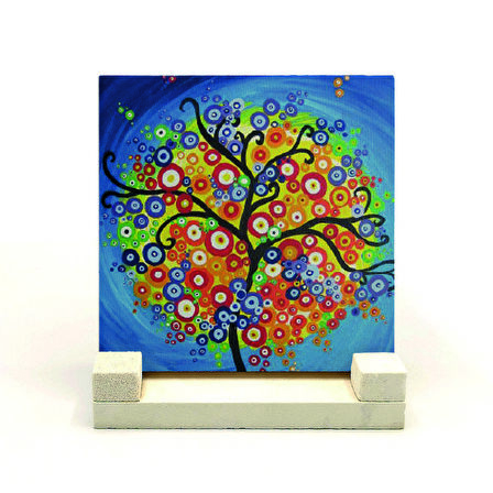 AğaçBaskılı Doğaltaş Masaüstlük