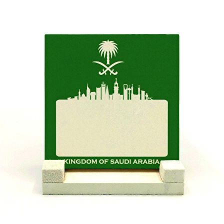 Suudi Arabistan GörseliBaskılı Doğaltaş Masaüstlük