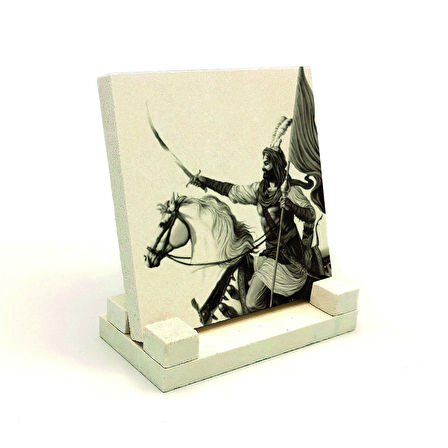 Hz. Hüseyin TasviriBaskılı Doğaltaş Masaüstlük