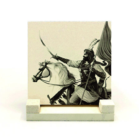 Hz. Hüseyin TasviriBaskılı Doğaltaş Masaüstlük