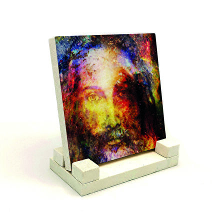 Hz. İsa GörseliBaskılı Doğaltaş Masaüstlük