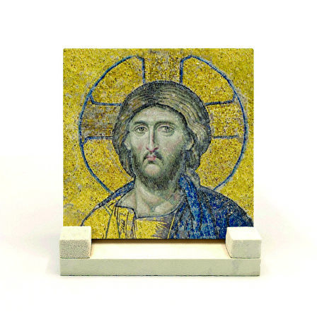 Ayasofya- Hz. İsa MozaiğiBaskılı Doğaltaş Masaüstlük