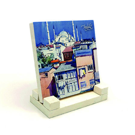 Sultanahmet CamiiBaskılı Doğaltaş Masaüstlük