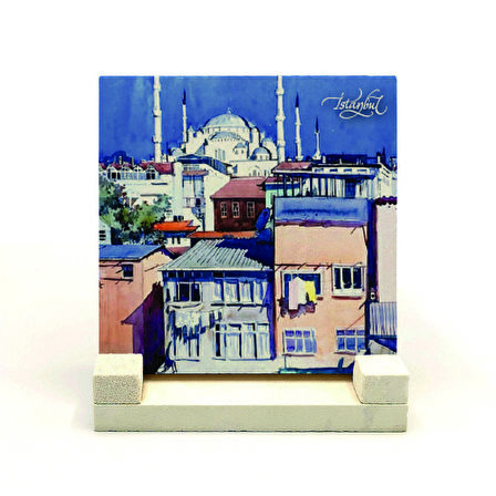 Sultanahmet CamiiBaskılı Doğaltaş Masaüstlük