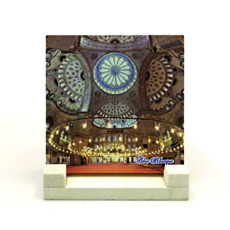 Sultanahmet Camii içiBaskılı Doğaltaş Masaüstlük