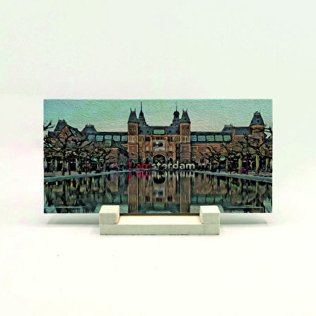 HollandaBaskılı Doğaltaş Masaüstlük