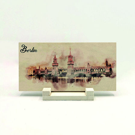 BerlinBaskılı Doğaltaş Masaüstlük