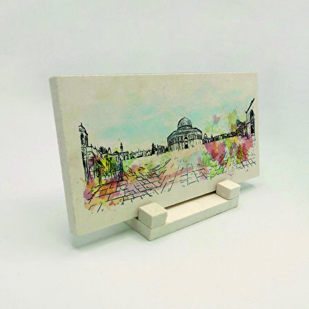 KudüsBaskılı Doğaltaş Masaüstlük