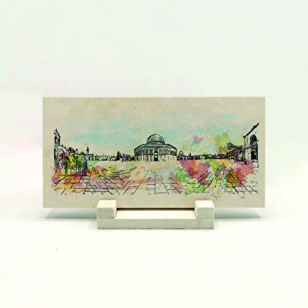 KudüsBaskılı Doğaltaş Masaüstlük