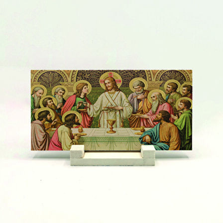 Eucharist (Rabbin Sofrası)Baskılı Doğaltaş Masaüstlük