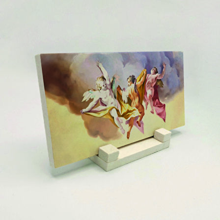 MeleklerBaskılı Doğaltaş Masaüstlük