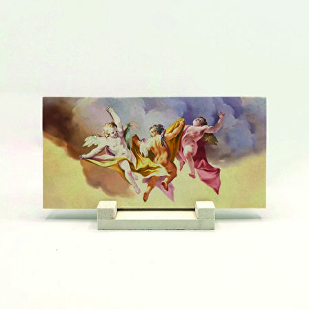 MeleklerBaskılı Doğaltaş Masaüstlük