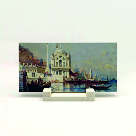 Eski İstanbul ResmiBaskılı Doğaltaş Masaüstlük