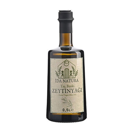 İda Natura Naturel Sızma Soğuk Sıkım Taş Baskı Zeytinyağı 500 ml