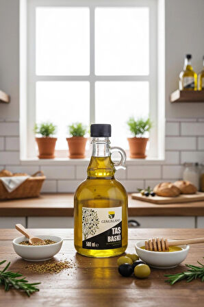 Taş Baskı Soğuk Sıkım Zeytinyağı 500mL