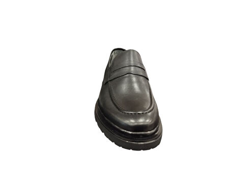 Slope 048702M İç Dış Hakiki Dana Derisi Ortopedik Bağcıksız Günlük Erkek Loafer Ayakkabı