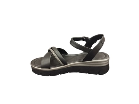 Taşçı Ayakkabı Ventes 5812004Z Kadın Günlük Taş İşlemeli 4 cm Topuk Boyu Tek Bant Sandalet