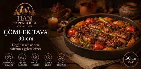 Kapadokya Çömlek Güveç Tava