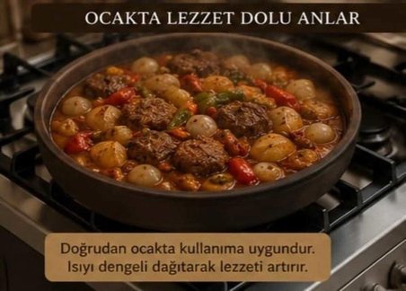 Kapadokya Çömlek Güveç Tava