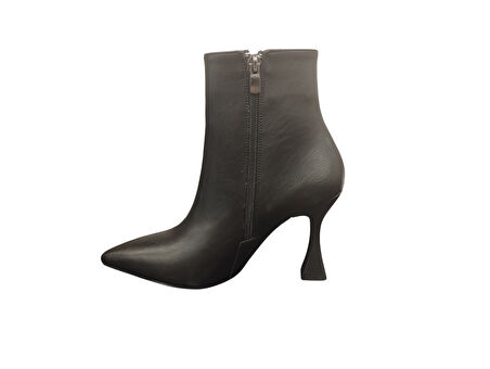 Ventes 02206Z Fermuarlı Sivri Burun ) cm İnce Topuk Günlük Hafif Şık Tasarım Kadın Bot