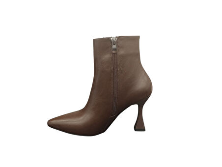 Ventes 02206Z Fermuarlı Sivri Burun ) cm İnce Topuk Günlük Hafif Şık Tasarım Kadın Bot