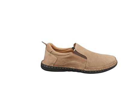 Taşçı Ayakkabı Erkek İç Dış Hakiki Nubuk Deri Ortopedik Ultra Hafif Bağcıksız Günlük Loafer Ayakkabı