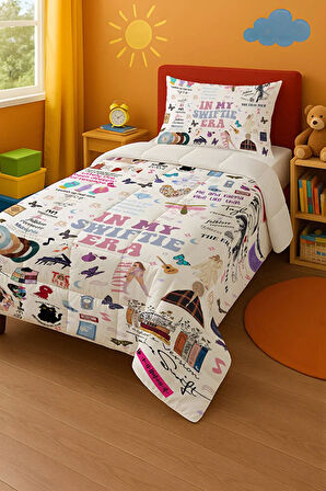 Taylor Swift Eras Tour Tek Kişilik Yorgan ve Yastık Kılıfı