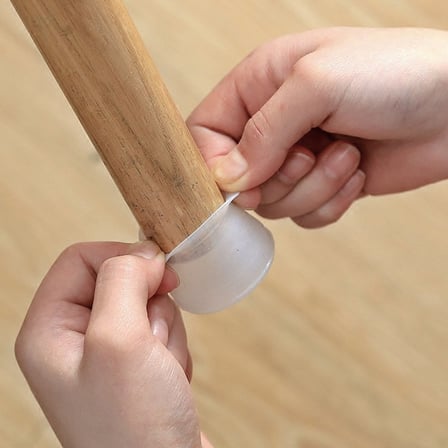 12 Adet Masa Sandalye Mobilya Ayağı Koruyucu Silikon Kılıf Gürültü Emici Parke Koruyucu Silikon