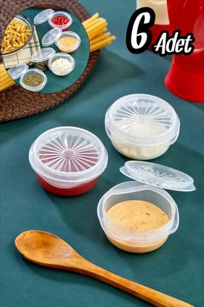 9 lu Yelpaze Kapaklı faf Mini Sosluk  Ketçap Mayonez Kabı Kahve Yanı Şeker Lokumluk