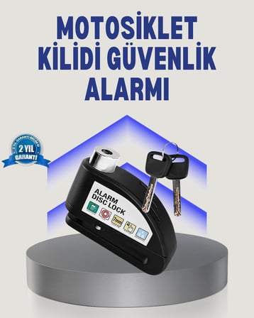 Disk Fren Kilidi Alarmlı Anti Hırsızlık Motosik Scooter Bisik
