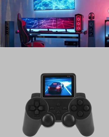 2025 S10 Gamepad 520 Klasik Retro Oyunlu TV Bağlantılı A Kalite Orijinal