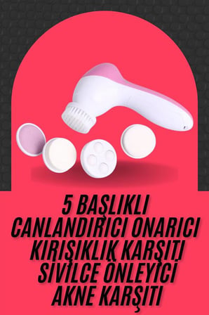 Cilt Temizleme ve Masaj Ai 5 Başlıklı Akne ve Sivilce Önleyici