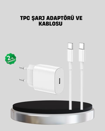 iOS Uyumlu 20W USBC Hızlı Şarj Cihazı Telefon ve Tab İçin