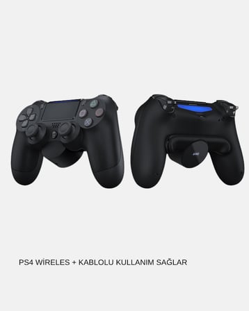 Titreşimli Kablosuz Oyun Kolu – PS4, PC, Mobil, Tab ve Steam Uyumlu