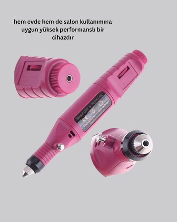 Profesyonel Tırnak Matkap Makinesi – USB Şarjlı, Ayarlanabilir Hız, Düşük Titreşimli ve Sessiz Çalış