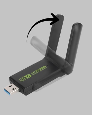 Ultratekno Dual Band WiFi Adaptör – 1200 Mbps, USB 3.0, Çift Antenli, Geniş Kapsama Alanı ve Yüksek 