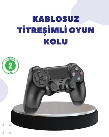 Kablosuz Titreşimli Oyun Kolu – Yüksek Hassasiyetli Ang Kontrol ve Ergonomik Tutma