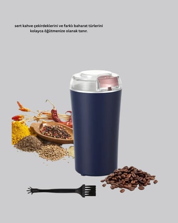 Kahve ve Baharat Öğütücü  Mekanizmalı Dayanıklı Çelik