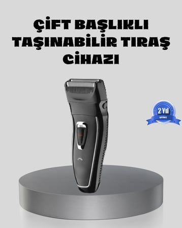 Erkek Tıraş Makinesi Kablosuz Kuru Tıraş Fo Başlık Yıkanabilir Gövde