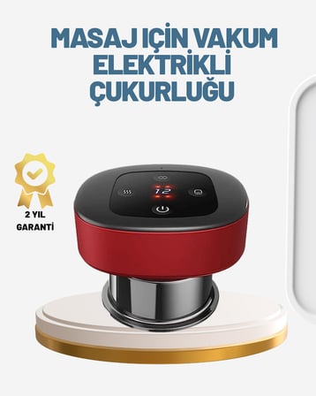 Elektrikli Vakumlu Çukurluk Masaj Ai Isıtmalı ve Kırmızı Işıklı Terapi Seti