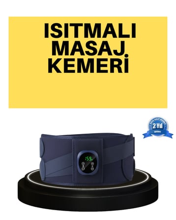 Titreşimli Masajlı Bel Kemeri Isıtmalı Destekli