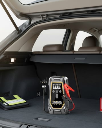 Araçlar İçin Akü Takviye ve Dijital Hava Kompresörü 16000 mAh