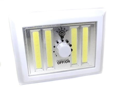 4 Ledli Pilli Led Lamba Güç Ayarlı Led Portatif Lamba Led Işık  Mıknatıslı Yapışkanlı