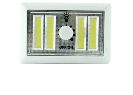 4 Ledli Pilli Led Lamba Güç Ayarlı Led Portatif Lamba Led Işık  Mıknatıslı Yapışkanlı