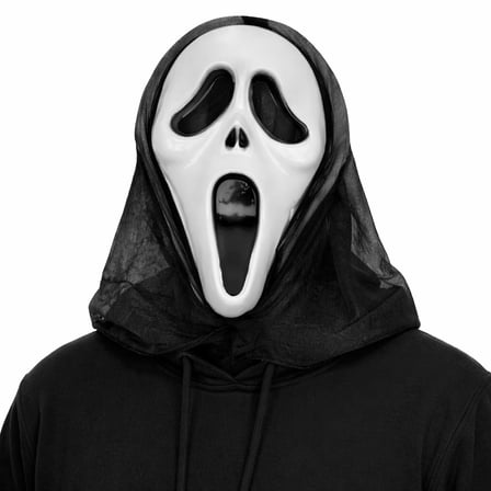 Kapşonlu Çığlık Maskesi Scream Maskesi  Haya Maskesi 33x21 cm