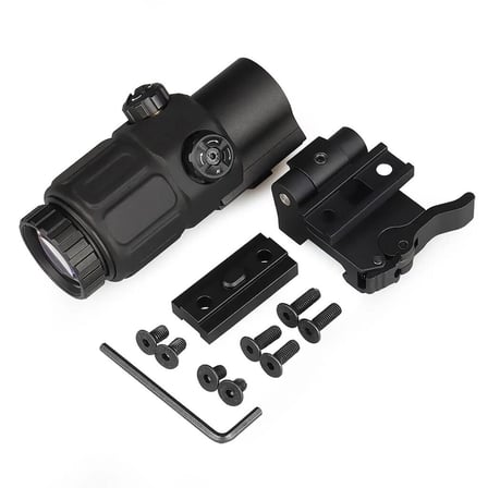 Nikula Magnifier 5x Yakınlaştırmalı Dürbün  22mm Ray Uyumlu, Katlanır Yaylı Ayaklı