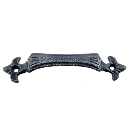 Antika Tarz Dekoratif Pirinç Lale Mobilya Kulbu  27x115 mm, Oksit